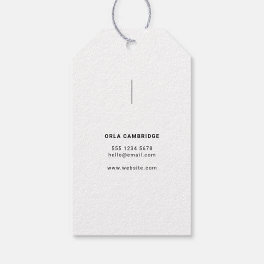 Minimale fotografie, volledige foto Eenvoudig Cadeaulabel (Achterkant)