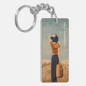 Minimale fotografie, volledige foto Eenvoudig Sleutelhanger (Voorkant Links)