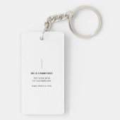 Minimale fotografie, volledige foto Eenvoudig Sleutelhanger (achterkant)