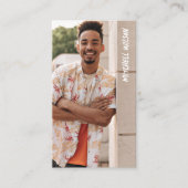 Minimale fotografie, volledige foto Eenvoudig Visitekaartje (Voorkant)