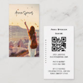 Minimale fotografie, volledige foto Eenvoudig Visitekaartje (Voorkant / Achterkant)