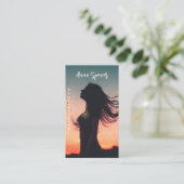 Minimale fotografie, volledige foto Eenvoudig Visitekaartje (Staand voorkant)