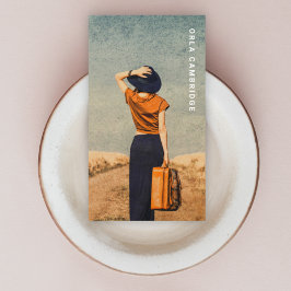 Minimale fotografie, volledige foto Eenvoudig Visitekaartje