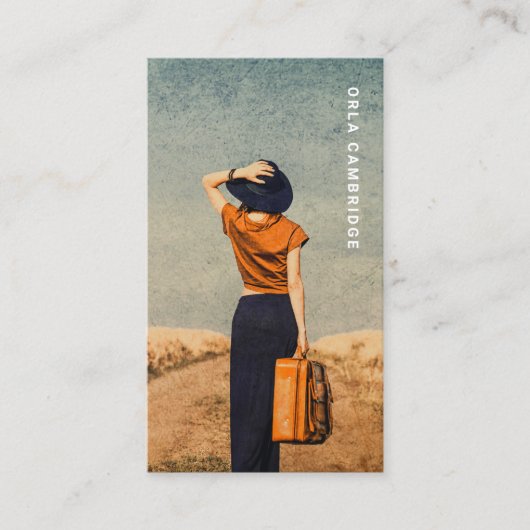 Minimale fotografie, volledige foto Eenvoudig Visitekaartje (Voorkant)