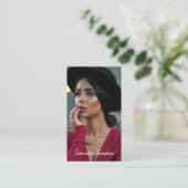 Minimale fotografie Volledige foto Modern Visitekaartje (Staand voorkant)
