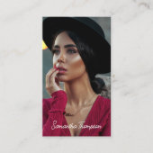 Minimale fotografie Volledige foto Modern Visitekaartje (Voorkant)