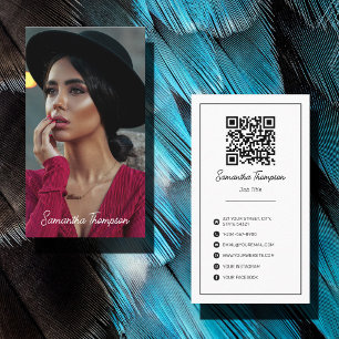 Minimale fotografie Volledige foto Modern Visitekaartje