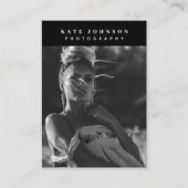 Minimale fotografie Volledige foto Trendy Visitekaartje (Voorkant)