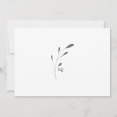 Minimale fotohuwelijksbedankkaart (Achterkant)