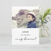 Minimale fotokaart voor Ring-drager Kaart (Staand voorkant)