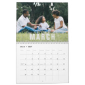 Minimale fotokalender voor de familie kalender (Mar 2027)