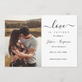 Minimale fotoliefde is uitstel van patiëntbruiloft kaart