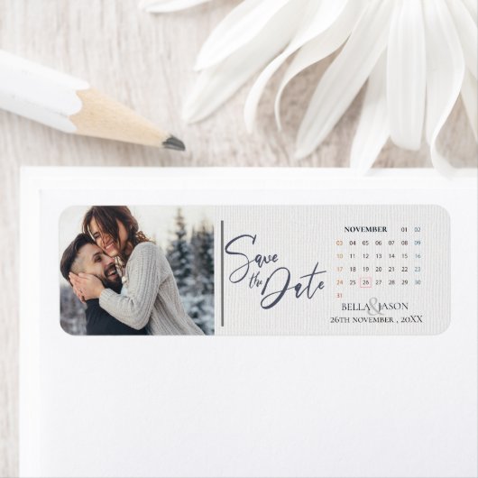 Minimale foto's met een peuldatum opslaan etiket (Insitu)