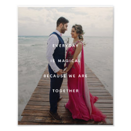 Minimale foto's met Gratitude Foto Afdruk