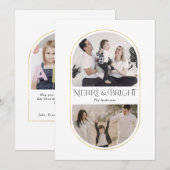 Minimale foto's van een eenvoudige boogfamilie met (Voorkant / Achterkant)