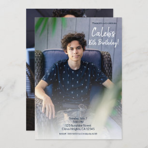 Minimale foto's van verjaardagsfeestdagen kaart