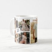 Minimale fotoserie Collage Modern Gift Koffiemok (Voorkant links)