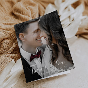 Minimale fotosjabloon Hartelijk dank Bedankkaart