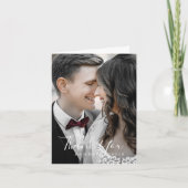 Minimale fotosjabloon Hartelijk dank Bedankkaart (Voorkant)