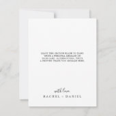 Minimale fotosjabloon Hartelijk dank Bedankkaart (Achterkant)