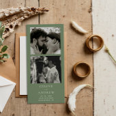 Minimale Fotostrip Magnetische bruiloft Bewaar de 