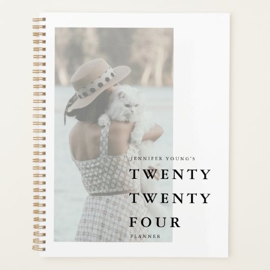 Minimale fototypografie JAAR Planner (Voorkant)