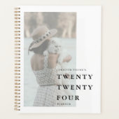 Minimale fototypography JAAR Planner (Voorkant)