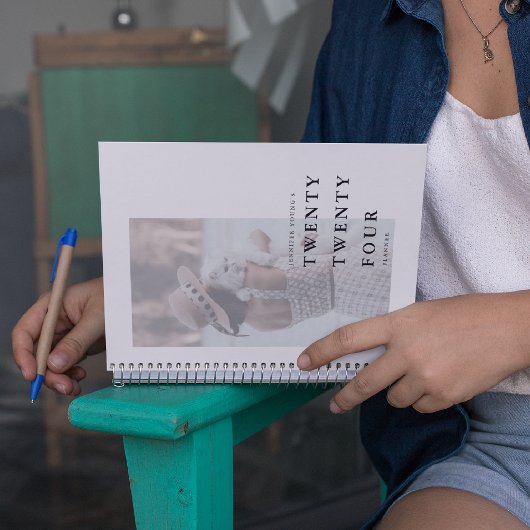 Minimale fototypography JAAR Planner