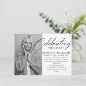 Minimale fotoviering van de begrafenis van het lev kaart (Staand voorkant)