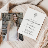 Minimale fotoviering van de begrafenis van het lev kaart