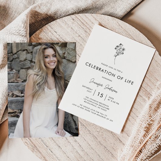 Minimale fotoviering van de begrafenis van het lev kaart