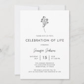 Minimale fotoviering van de begrafenis van het lev kaart (Voorkant)