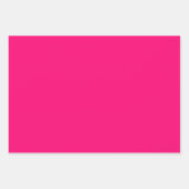 Minimale fuchsia hot-roze vaste, moderne inpakpapier vel (Voorkant 2)