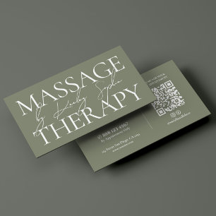Minimale fysieke massagespa therapeut Sage Visitekaartje
