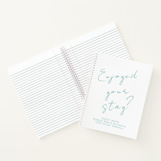 Minimale gastfeedback notitieboek (Binnen)