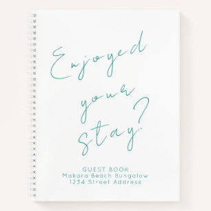 Minimale gastfeedback notitieboek