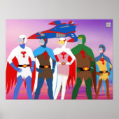 Minimale gatchaman-stijl poster (Voorkant)
