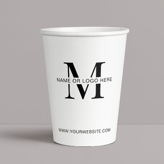 Minimale gebeurtenis van het Bedrijf met Logo Papieren Bekers