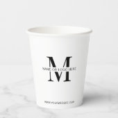 Minimale gebeurtenis van het Bedrijf met Logo Papieren Bekers (Achterkant)