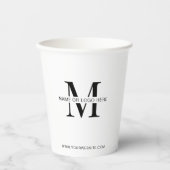 Minimale gebeurtenis van het Bedrijf met Logo Papieren Bekers (Voorkant)