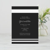 Minimale gebeurtenis voor zwarte en witte buitenga kaart (Staand voorkant)