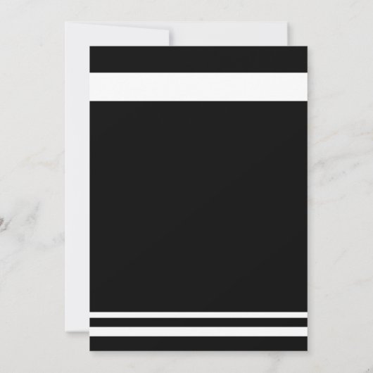 Minimale gebeurtenis voor zwarte en witte buitenga kaart (Achterkant)