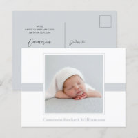 Minimale geboorteaankondiging van de Baby