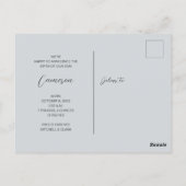 Minimale geboorteaankondiging van de Baby Briefkaart (Achterkant)