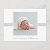 Minimale geboorteaankondiging van de Baby Briefkaart (Voorkant)