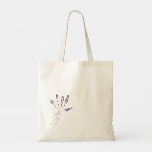 Minimale gebruiksduur lavender  tote bag (Achterkant)
