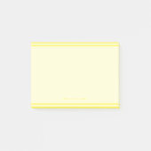 Minimale gele grenzen feminine elegant post-it® notes (Voorkant)