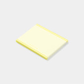 Minimale gele grenzen feminine elegant post-it® notes (Schuin)