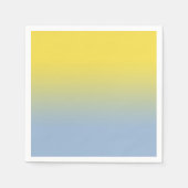 Minimale gele lichtblauwe gradiënt servet (Voorkant)