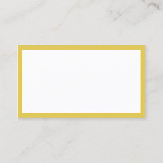 Minimale gele sociale media Uw Logo Visitekaartje (Achterkant)